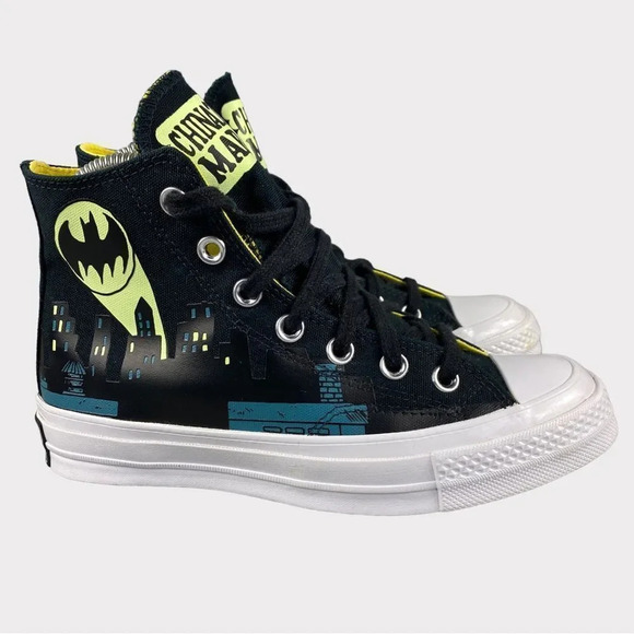 Converse dc comics x Chinatown Market x Chuck 70 Hi Gotham City Glow In Drk Shoe - Picture 1 of 15